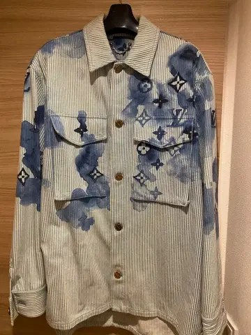 21SS 버질 아블로 스트라이프 모노그램 워크 데님 자켓