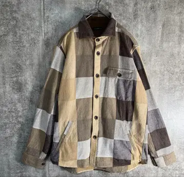 VUMPS 고급 체크 셔츠 자켓 라이트 아우터