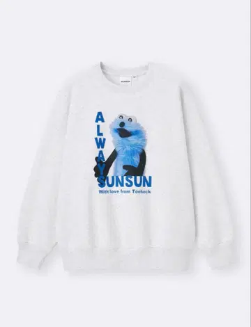 GU 퍼펫 스 헤비웨이트 맨투맨 풀오버 맨투맨 XL 사이즈