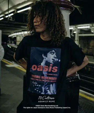 Oasis TOURING NOVEMBER T셔츠 블랙