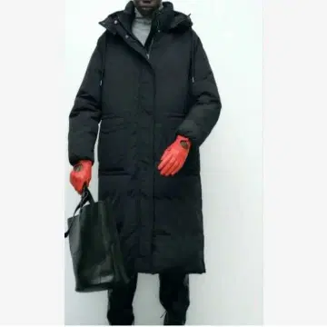 ZARA 롱 다운 (충전솜)