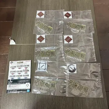 주술회전 제일복권 역대 로고 아크릴 스탠드 6종 세트