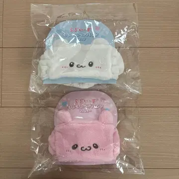 [미개봉 새상품] 러브이즈 모후모후 헤어밴드 스못삐 삐욘치 2개 세트