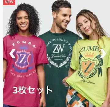 미개봉 새상품 정품 ZUMBA T셔츠 3종 세트
