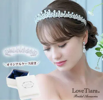 LoveTiara 이리나 지르코니아 티아라 귀걸이 포함
