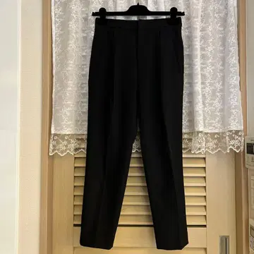 베이지 블랙 팬츠