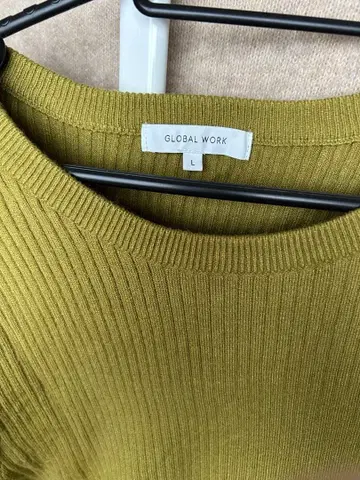 [ 착용 모델 요시타카 유리코 님 ] GLOBAL WORK 리브 스웨터