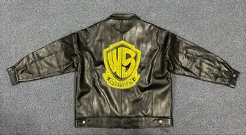 WEST WEAR 'WESTSIDAZ' 가죽 자켓 블랙 XXL