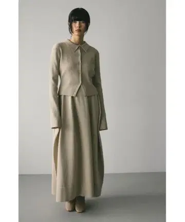 [ stylemixer ] 베이지 긴팔 셋업 원피스