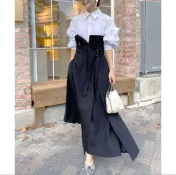 ameri vintage MILLEFEUILLE SHIRT DRESS