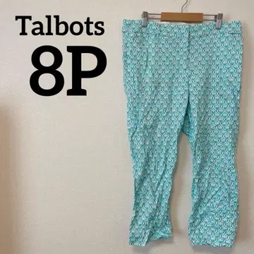 Talbots [ 8P ] 터콰이즈 패턴 캐주얼 팬츠