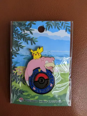 로고 핀즈 포켓몬 센터 카가와 야돈 카가와현 한정판 배지 피카츄