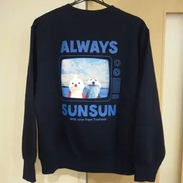 새상품 미사용 헤비 웨이트 맨투맨 풀오버 퍼펫스 GU L