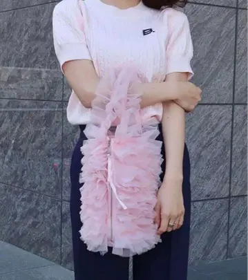 bibiy 프릴 백 핑크