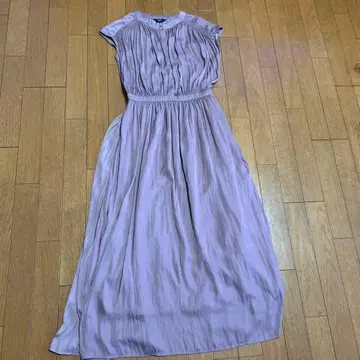 SHIPS 연보라 플리츠 원피스