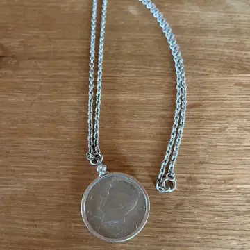 케네디 하프 달러 코인 펜던트 목걸이