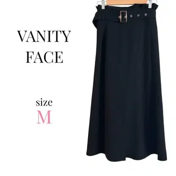 VANITYFACE [ M ] 이너 큐롯 팬츠 포함 롱 스커트 블랙