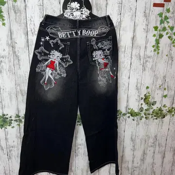 베티짱 와이드 데님 자수 베티 부프 데님 베티 데님