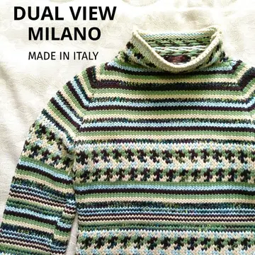 새상품급 DUAL VIEW 터틀넥 스웨터 니트 스웨터 ITALY