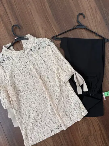 [ 새상품급 ] 결혼식 경사 셋업 팬츠 드레스 세트