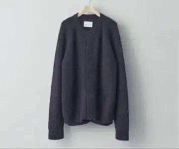 stein / KID MOHAIR CARDIGAN(DARK PURPLE)