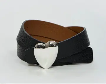 A VACATION 리버서블 하트 벨트 실버