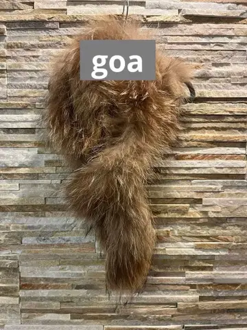 goa 새상품급 브라운 퍼 머플러 모 여성용 머플러