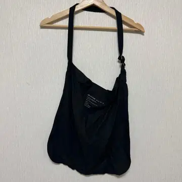 [ 미사용 ] VICTIM 코튼 숄더백 블랙 사코슈