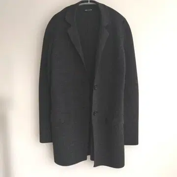 COMME CA DU MODE 다크 그레이 니트 테일러드 자켓