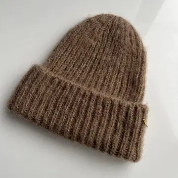 미사용 새상품 팔라스 팰리스 니트 모자 [베이지] 울 모헤어 사이즈 0