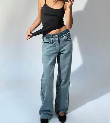 ZARA 더블 허리 하이라이즈 팬츠 32