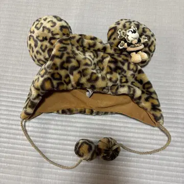 레오파드 무늬 미키 모양 모자 (미니 포함)