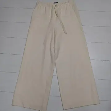 Theory 와이드 팬츠 크림색