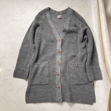 새상품급 티티카카 무초 15 롱 니트 가디건 그레이