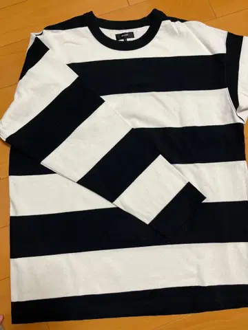 BEAMS 스트라이프 긴팔 티셔츠 S