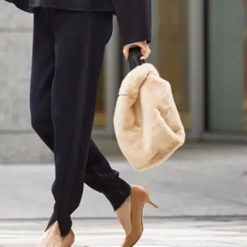 중고* 아메시트리 퍼 백 베이지