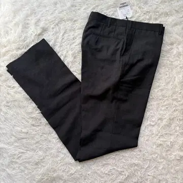 [ L ] 다케오 키쿠치 슬랙스 그레이 울 미사용 새상품