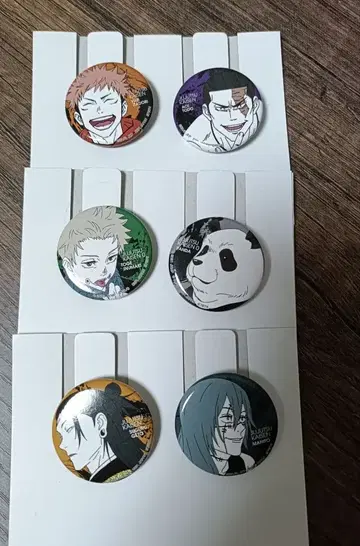 제일복권 주술회전 5th anniversary L상 캔 배지 세트