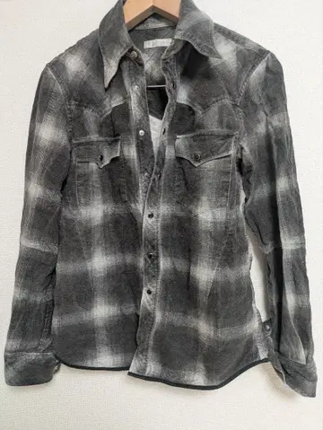 넘버나인 Numbernine 노웨어기 플란넬 셔츠