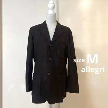 allegri 다크 브라운 인조 가죽 테일러드 자켓 사이즈 46