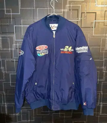 CHASE AUTHENTICS 봄버 자켓 사이즈 L 네이비