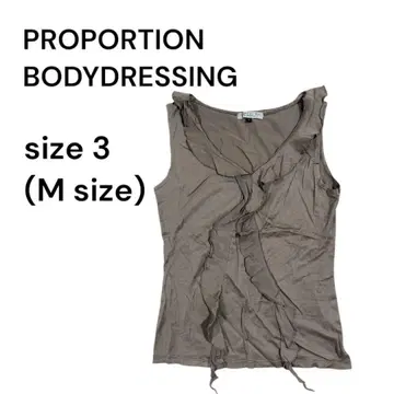 프로포션 프릴 슬리브리스 티셔츠 여성용 3 M 2137