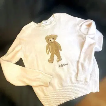 공식 매장 구매 릴리 베어 핑크 스웨터