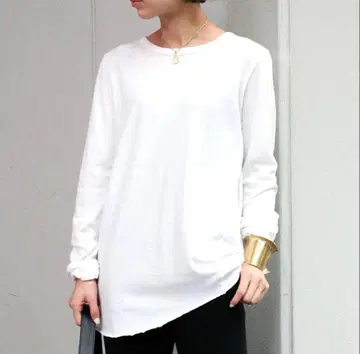 Deuxieme Classe 레이어링 T셔츠 화이트