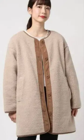 레이빔즈 보아 퀼팅 충전솜 리버서블 코트