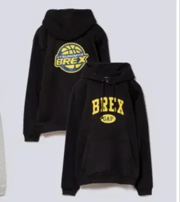 우쓰노미야 브렉스 BREX GAP 블랙 후드티