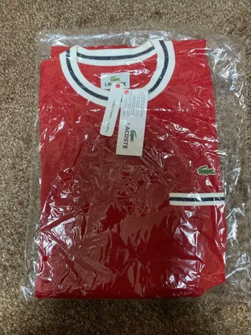 라코스테 택 포함 미사용 새상품 사슴 무늬 T셔츠 사이즈 2