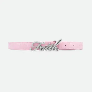 Faith BY LUIS PINK CROCODILE BELT