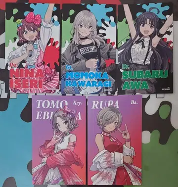 걸즈밴드 클라이 명함풍 카드 AniBirth 가와사키 라조나 5종 컴프