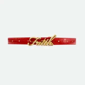 Faith BY LUIS RED CROCODILE BELT